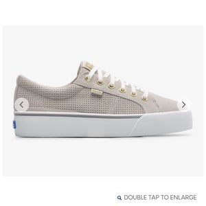Keds-Women's Jump Kick Duo Perf Suede Sneaker-Grey